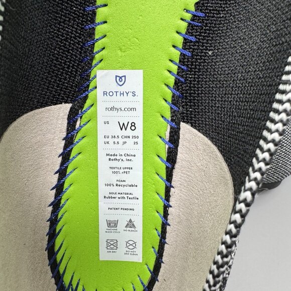 Rothy’s The Flat Grey Mist Captoe Women’s Size 8 Loafer - Picture 8 of 9